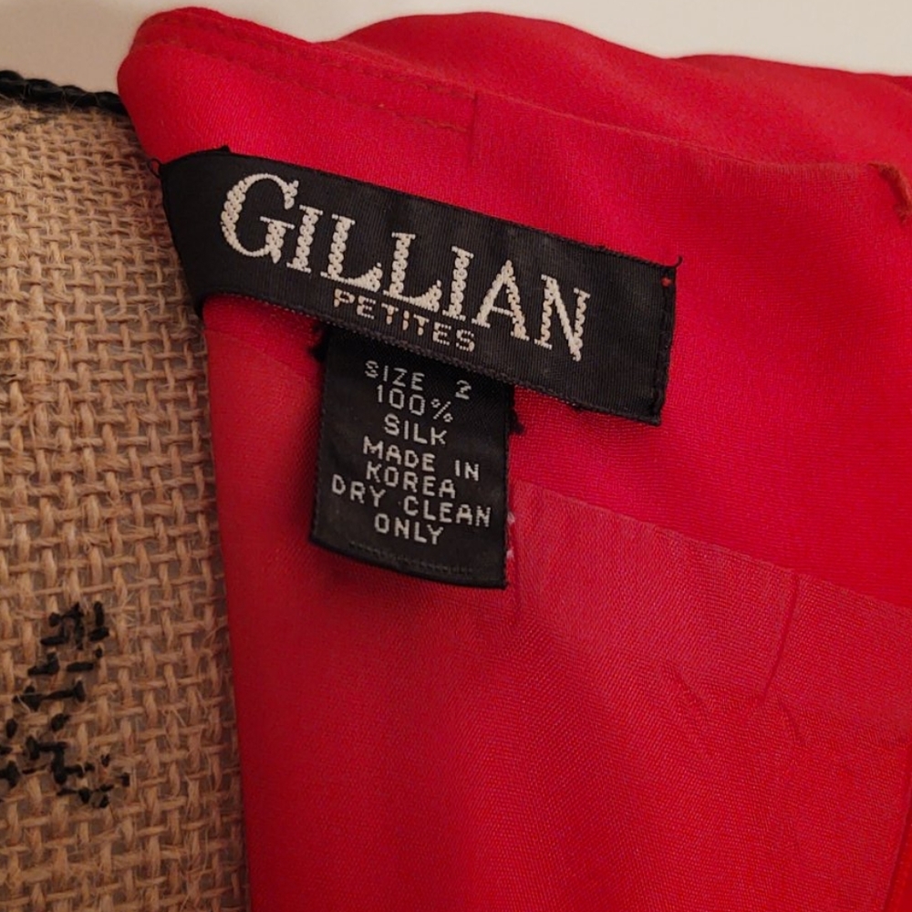 Fuschia | Gillian Women Petites Silk Dress | 2P - Picture 11 of 11